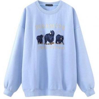 Oso Chic Sudadera Grande Mujer