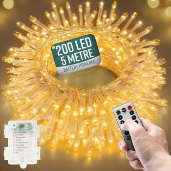 Holiday Hearth Portable Fairy LED Lanterns (8 Modes)