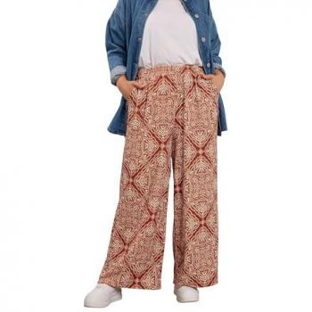 Yours Curve Braune Weite Bein Hosen