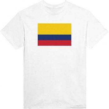 PixelForma T-Shirt „Kolumbienflagge“ Baumwoll kurzärmlig klassisch