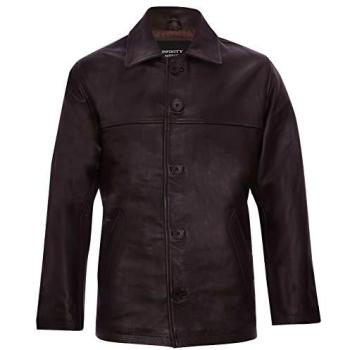 Small Brown Infinity Cowhide Box Jacket – Mendoza (Men’s)