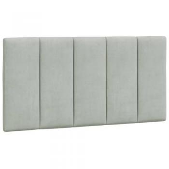 VidaXL Velvet Headboard Cushion 39.4 Light Gray