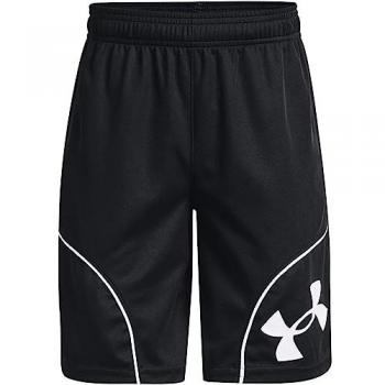 Pantaloncini UA Perimeter Bambino Nero Bianco, M/12