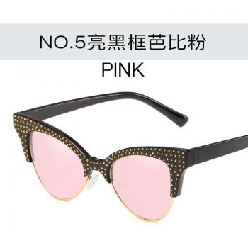 Gafas de sol UV40 para mujeres con diseño semi-sin montura
