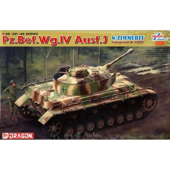 WWII Panzer IV Command Tank – 1/35, Zimmerit Coated