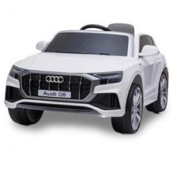 Audi Q8 Voiture électrique enfant, 12V, cuir, blanc