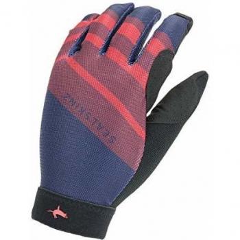SealSkinz Solo Super Slim MTB-Handschuh – Navy/Rot/Schwarz – S