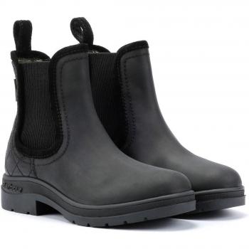 Botas de cuero negro Birch para mujer Barbour