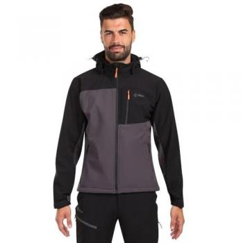 Large Dark Grey Kilpi Ontavio Waterproof Softshell Coat for Men
