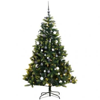 VidaXL 150‑LED Hinged Festive Tree 120 cm