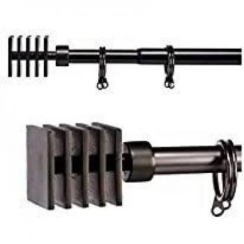 Praktische Vorhangstange Schwarz 4,5 cm