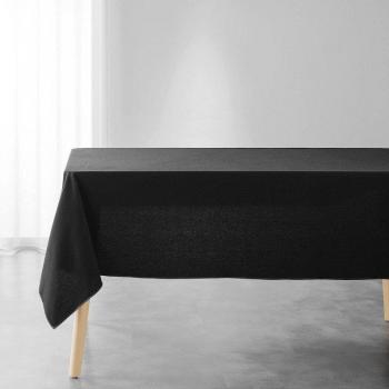 Nappe rectangulaire Mistraline en coton Noir 140 x 240 cm