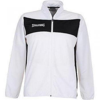 Spalding Chaqueta De Chándal Evolution II, Hombre, Blanco/Negro, Talla S