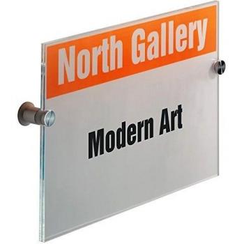 Durable Crystal Door Sign A4 Transparent