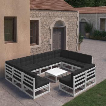 Cojines Madera Pino 10P Set VidaXL