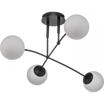 EMIBIG LIGHTING Pregos 4 Black 4-Bulb Ceiling Lamp