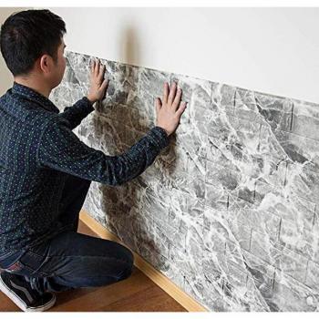 Panel decorativo autoadhesivo 3D gris NW13 Dapple