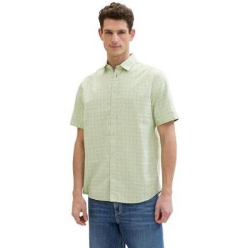 Camicia Tom Tailor verde pastello a maniche lunghe