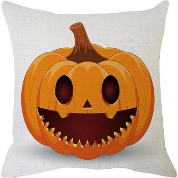 Housse Salon Canapé Citrouille Halloween Lin Doux