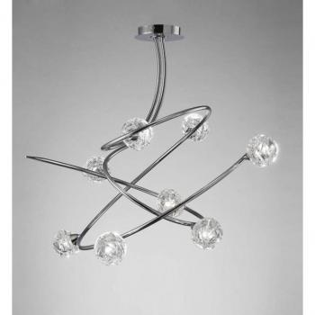 MareMagno Semi Flush 8 Luci Cromo