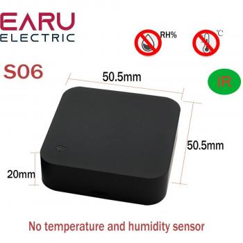 Télécommande intelligente WiFi Tuya IR/RF pour climatiseur et télévision, avec capteur de température et d'humidité, compatible avec Alexa et Google Home
