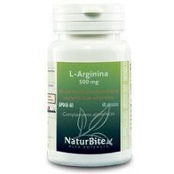 L-Arginina 500 mg 60 cápsulas Naturbite