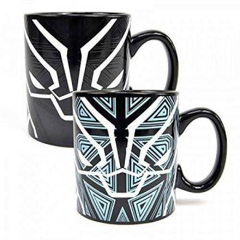 Black Panther 6‑Pack Ceramic Half‑Moon Mugs