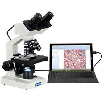 OMAX USB Microscope with 40X to 2500X Magnification and LED Lighting