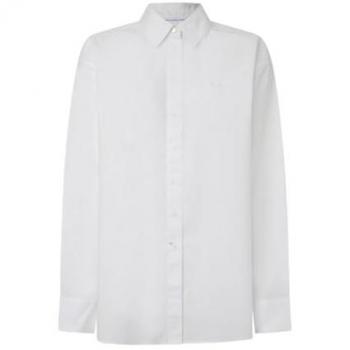 Camicia Pepe Jeans Rita Bianca per Donna a Maniche Lunghe