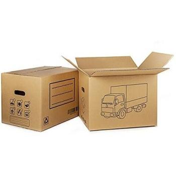 Caja de cartón para mudanza 50x35x35 cm con asas