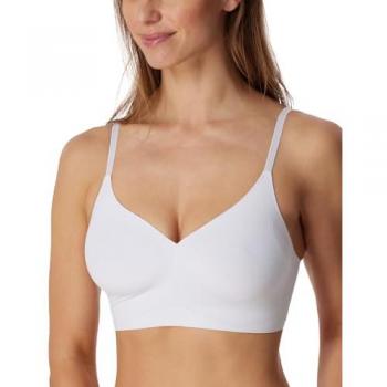 Schiesser Bustier Invisible Soft in Weiß, mit herausnehmbaren Polstern