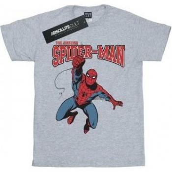 Damen T-Shirt Spider-Man Leap aus Baumwolle