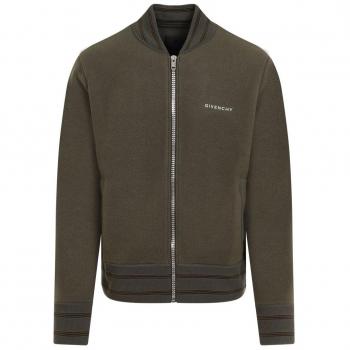 Givenchy Men's Bomber Jacket in Green with 4G Stars