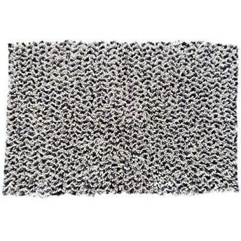 Tappeto Bagno Assorbente Cotone Grigio 55 x 100 cm