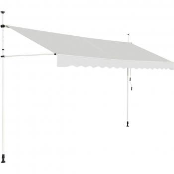 Parasol d’ombre Coast 395 cm, beige – imperméable, UV-resistant, ajustable