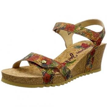 Panama Jack Damen Sandalen Julia Cork, Rot