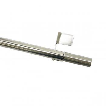 Gardinia Press&Go Filigrano Klemmstange Edelstahl-Optik 80-110 cm