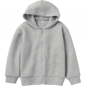 MUJI Kinderjacke mit Reißverschluss, Grau, Unisex