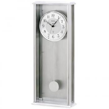 Grau Metall Pendel-Uhr AMS – 21 cm x 8 cm x 50 cm