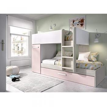 Letto a castello 3 x 90 x 190 cm Naturale