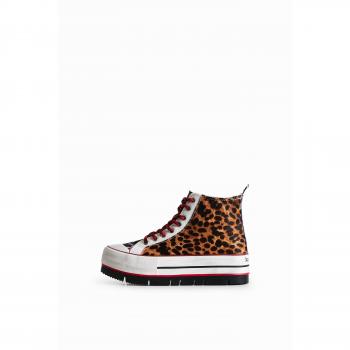 Desigual Botas de Estampado Animal
