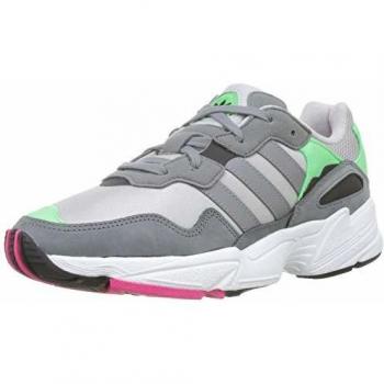Adidas Yung-96, Zapatillas de Gimnasia para Hombre, Gris Grey Two F17/Grey Three F17/Shock Pink, 40 EU