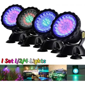 36 LED RGB Underwater Spot Light Set