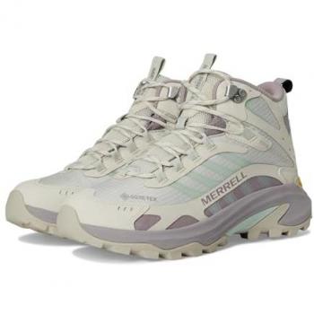 Moab Speed 2 Mid GORE‑TEX Damen Schuhe, Größe 42, beige/grün/violett
