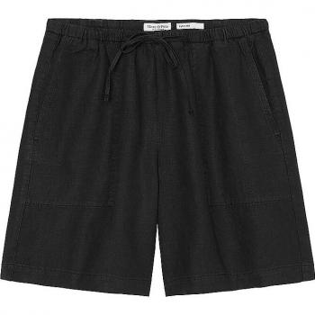 Marc O'Polo Leinenbermudas, unifarben, schwarz, Größe 38