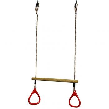 Kids 80 Kg Anti-Slip Swing Seat with Gym Rings