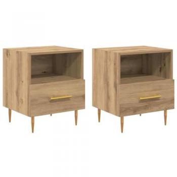 Table de Chevet Moderne Marron