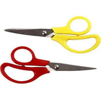Kids Art Scissors, 12.5 cm, Safety Round Tip, 12 Pack