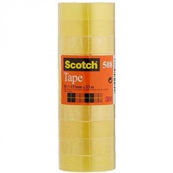 Nastro Adesivo Scotch 508 15 mm x 33 m trasparente torre da 10 rotoli