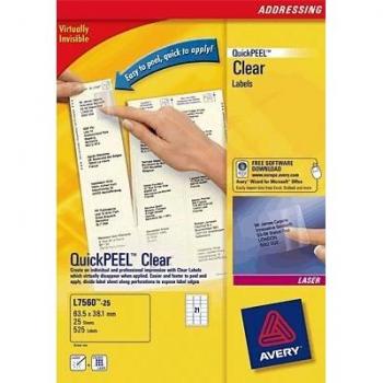 Avery L7563 QuickPEEL Labels Box of 25